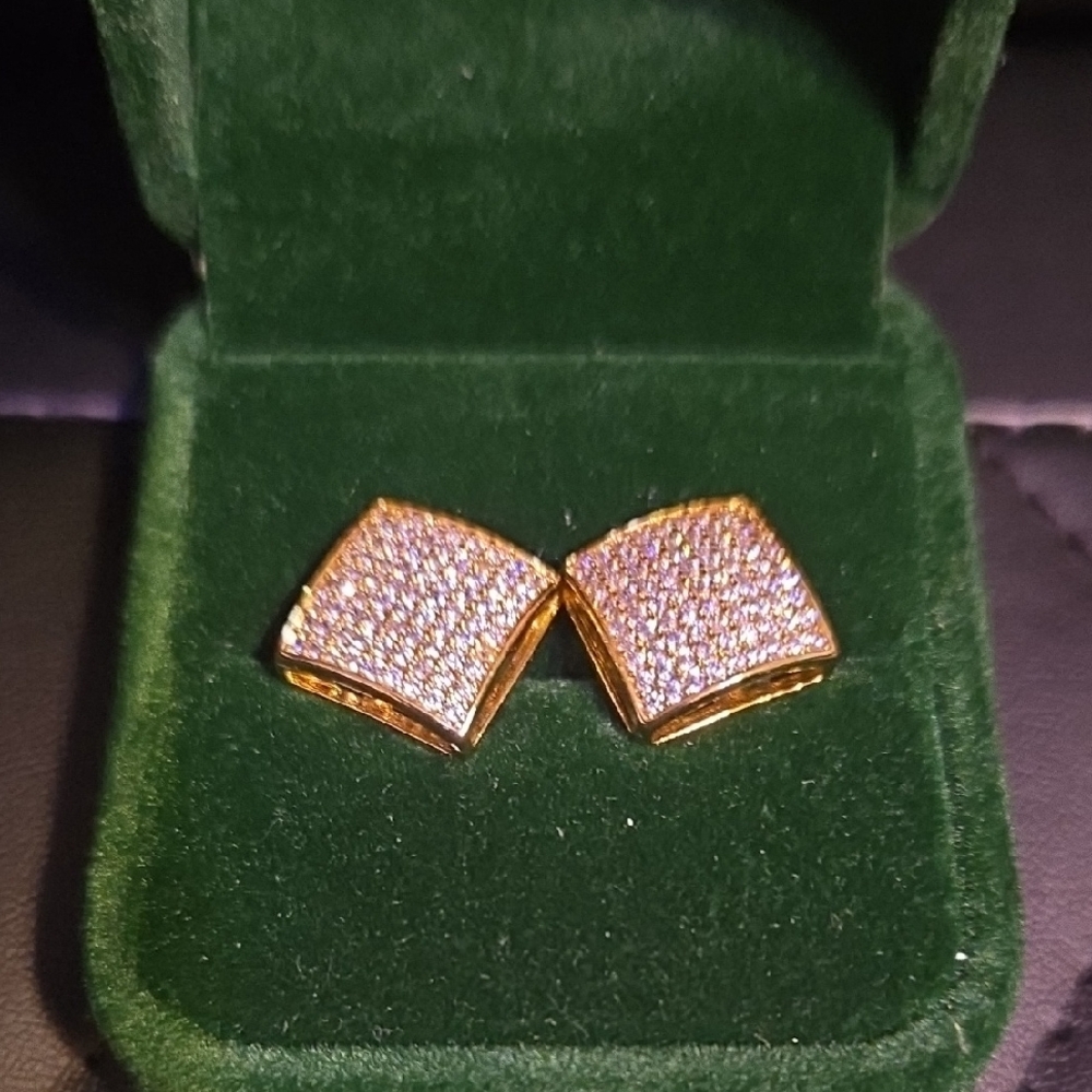 Elegant Gold and Silver Women's Earrings